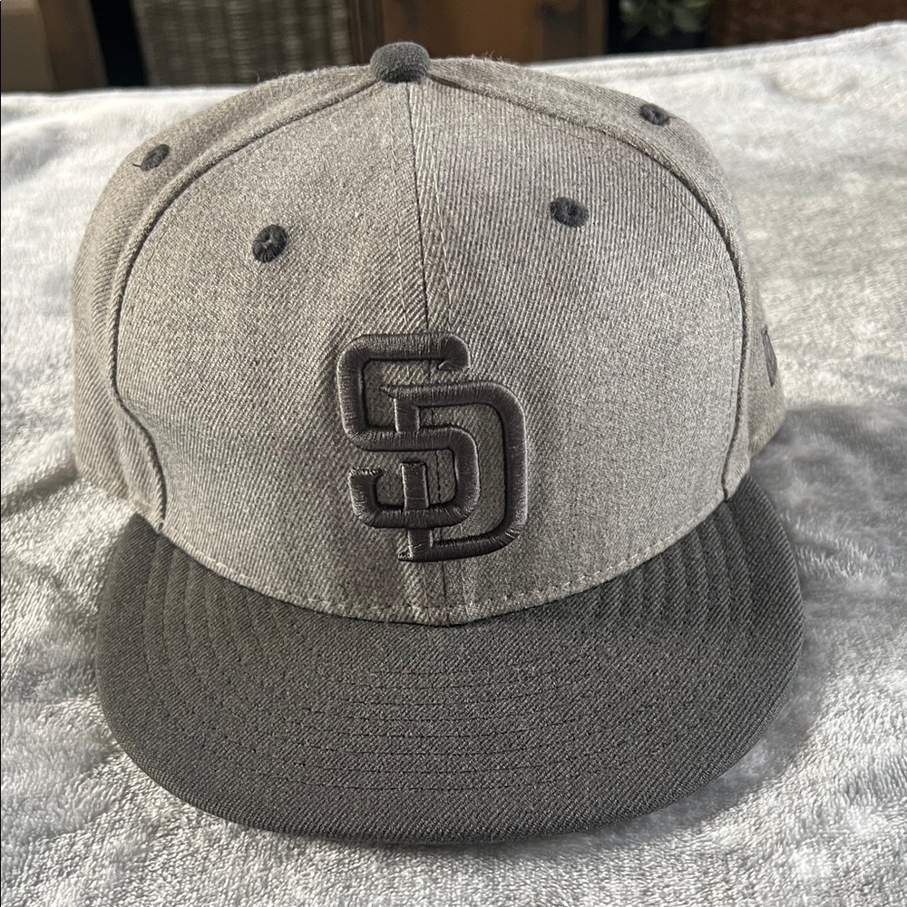New Era Gray San Diego Padres Fitted Cap